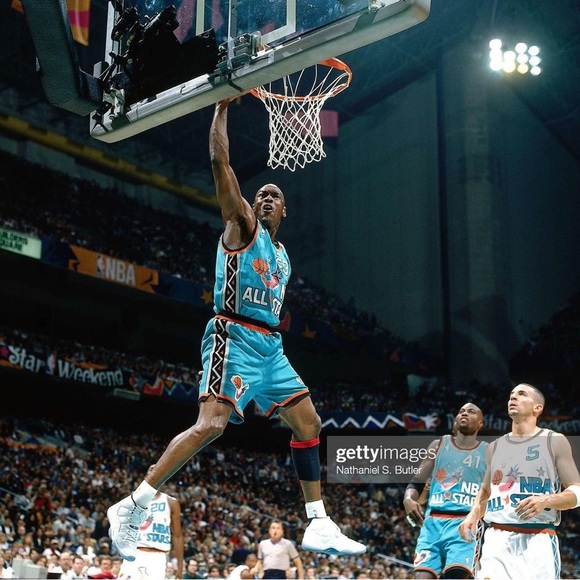 Mitchell & Ness East All Star Chicago Bulls '96 Michael Jordan #23 Teal Jersey - Picture 11 of 13